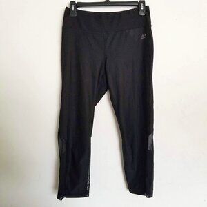 RBX Workout Capri Black Leggings Tights Pants Med